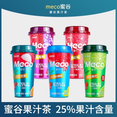 香飘飘meco密谷果汁茶400ml*15瓶整箱批发0脂肪果汁茶饮料饮品