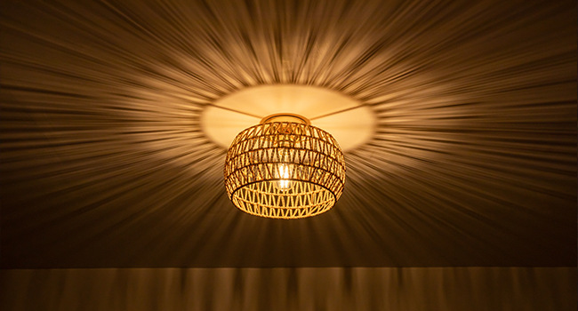 rattan lampshade